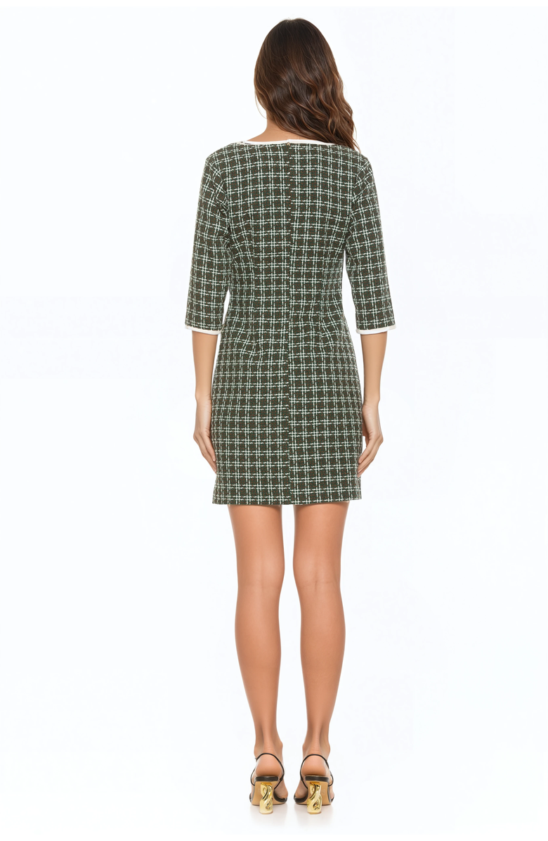 Alexia Admor Orla Dress, Alternate, color, Green Plaid