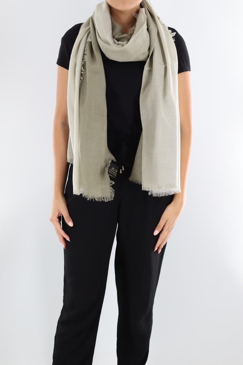 La Fiorentina Ombre Scarf With Frayed Border