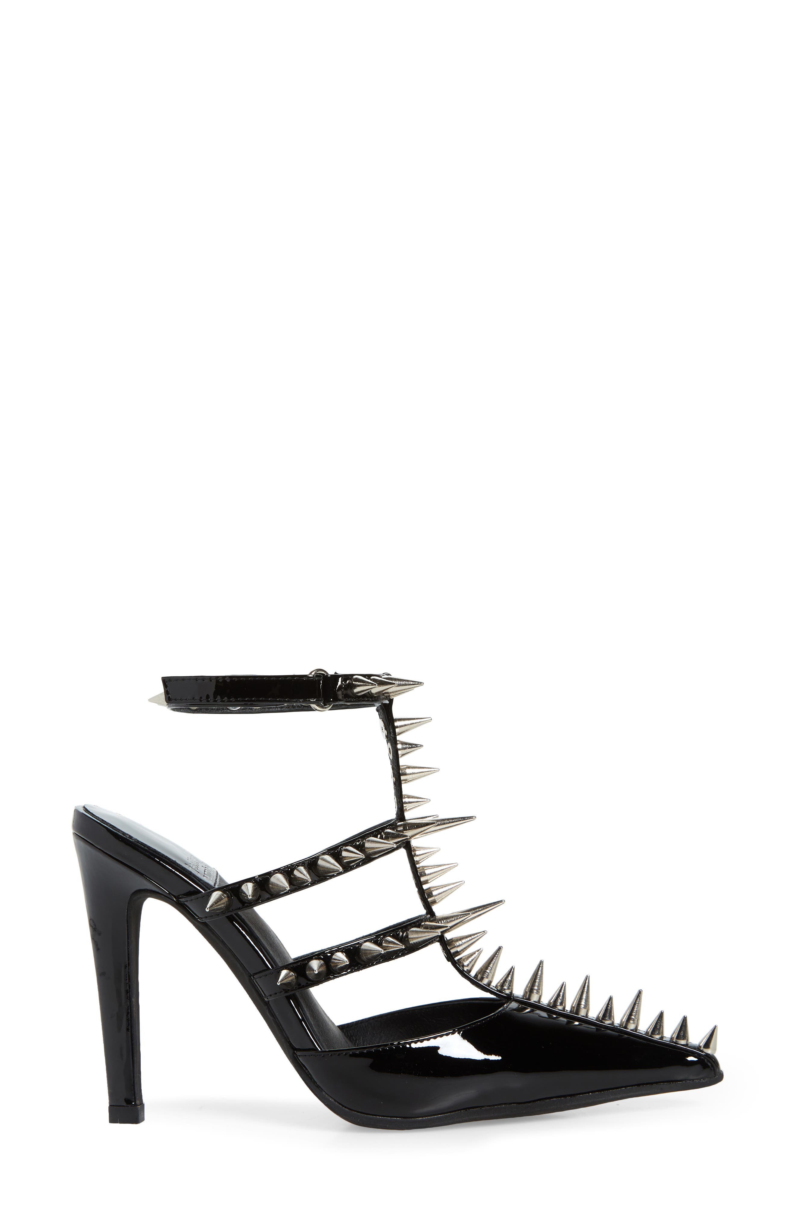 Jeffrey Campbell Step Back Spiked Pointed Toe Pump, Alternate, color, 