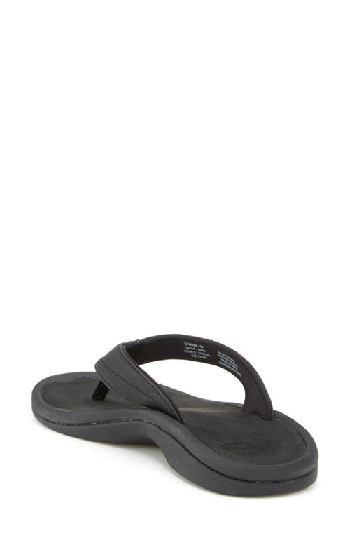 Olukai Ohana Flip Flop In Black