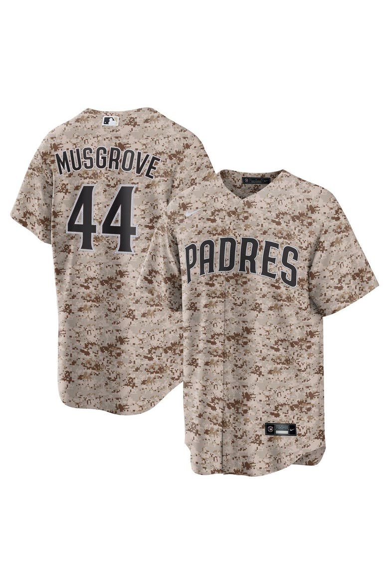 Men's Nike Joe Musgrove Camo San Diego Padres USMC Alternate Replica Player Jersey, Main, color, Camo