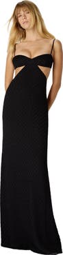 Missoni Cut-out Long Dress With Embossed Lace