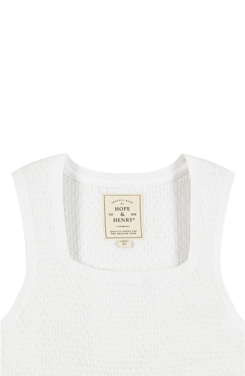 Hope
Henry Women
s Organic Scoop Neck Sweater Tank, Alternate, color, White Diamond
