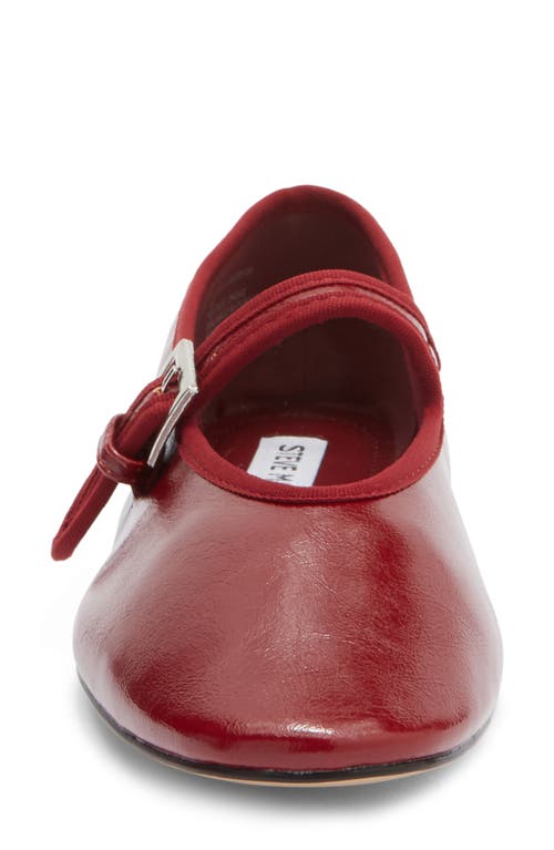 Steve Madden Judee Square Toe Mary Jane In Burgundy