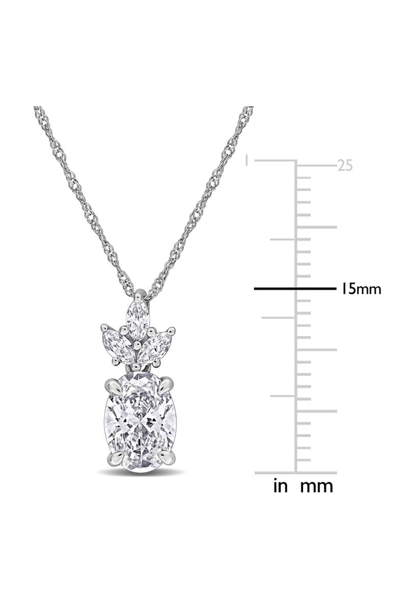 Julianna B. Lab-Grown Diamond Pendant Necklace 14k, Alternate, color, White Gold