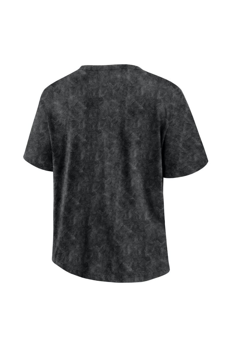 Women's Fanatics  Black Vegas Golden Knights Faded Wash T-Shirt, Alternate, color, Black