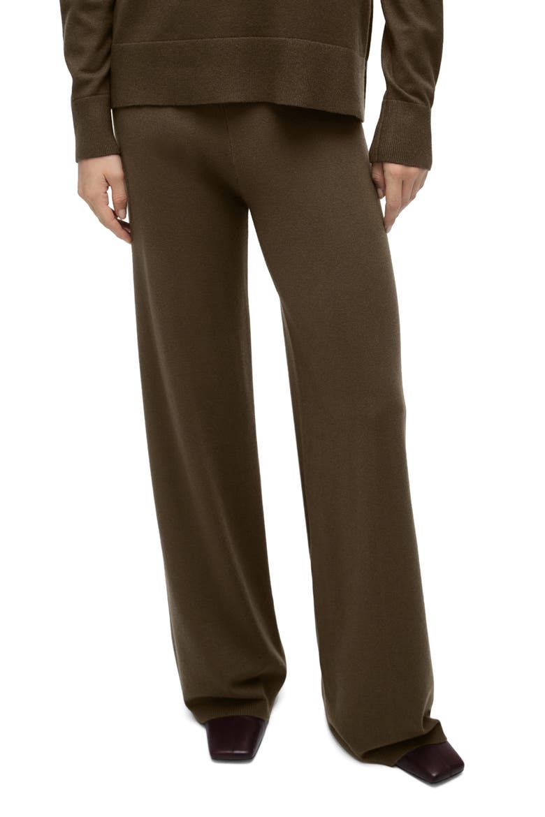 High Waist Wide Leg Pants, Main, color, KHAKI