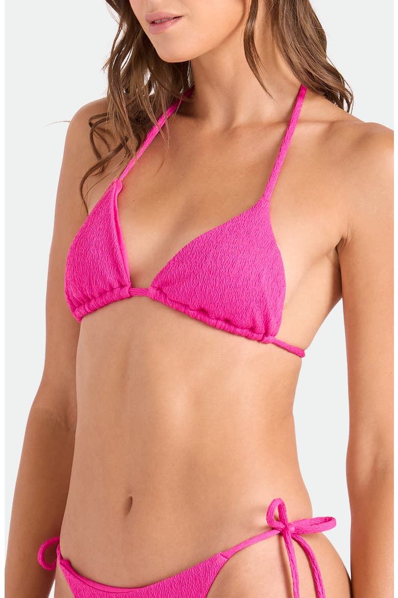Pucker Up Triangle Bikini Top, Alternate, color, BLUSH