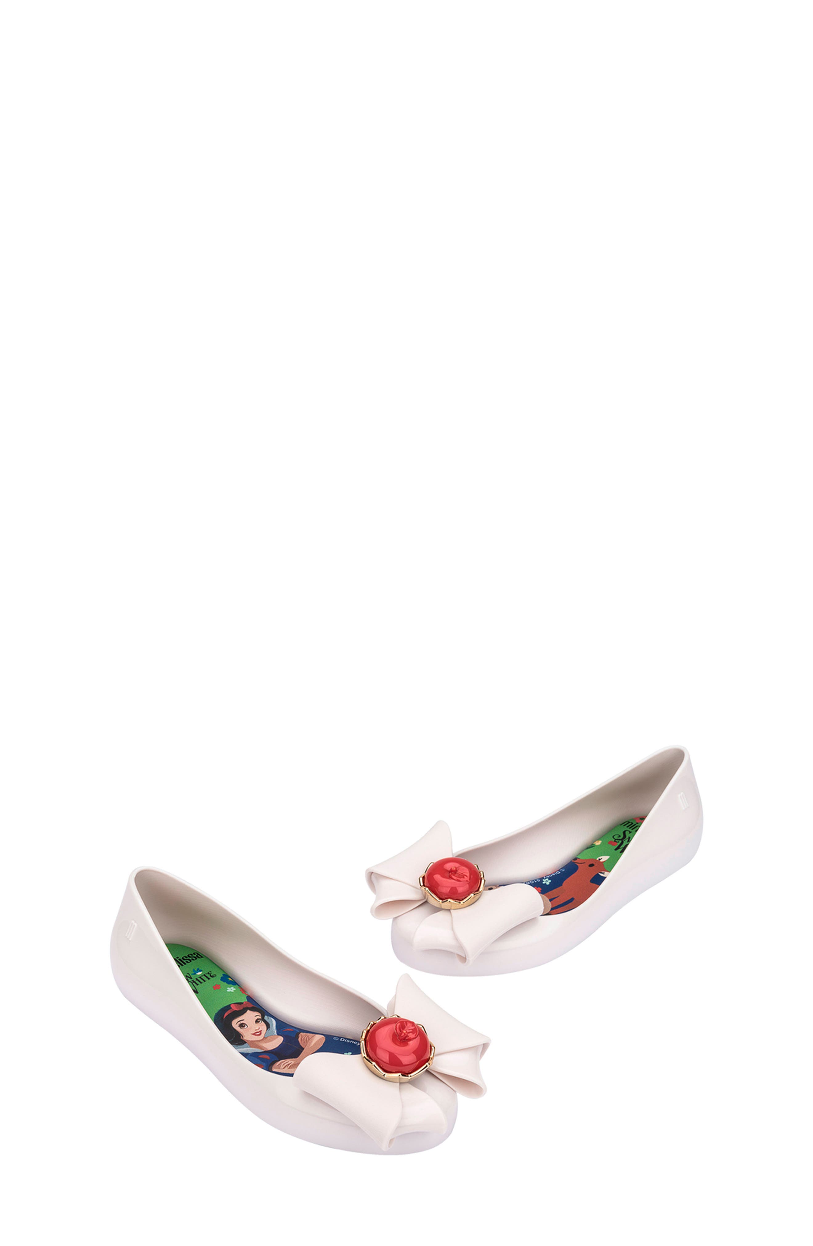 Mini Melissa x Disney Snow White Sweet Love Ballet Flat, Alternate, color, Ax940