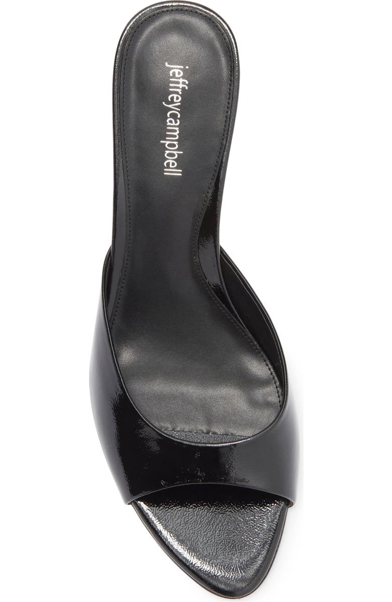 Jeffrey Campbell Spy-Kid Slide Sandal, Alternate, color, Black Crinkle Patent