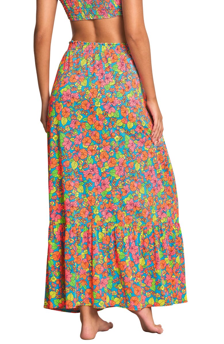 Maaji Poppy Athena Cover-Up Knot Top & Maxi Skirt, Alternate, color,