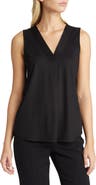 Anne Klein Harmony Pleat Neck Shell