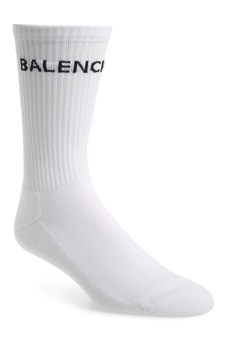Logo Tube Socks, Main, color, WHITE