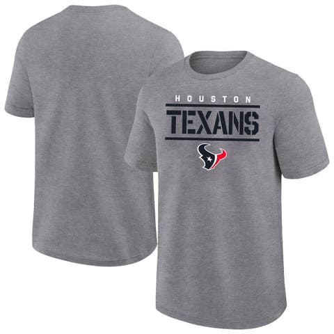 Men's Fanatics Heather Gray Houston Texans Big & Tall Top Notch T-Shirt