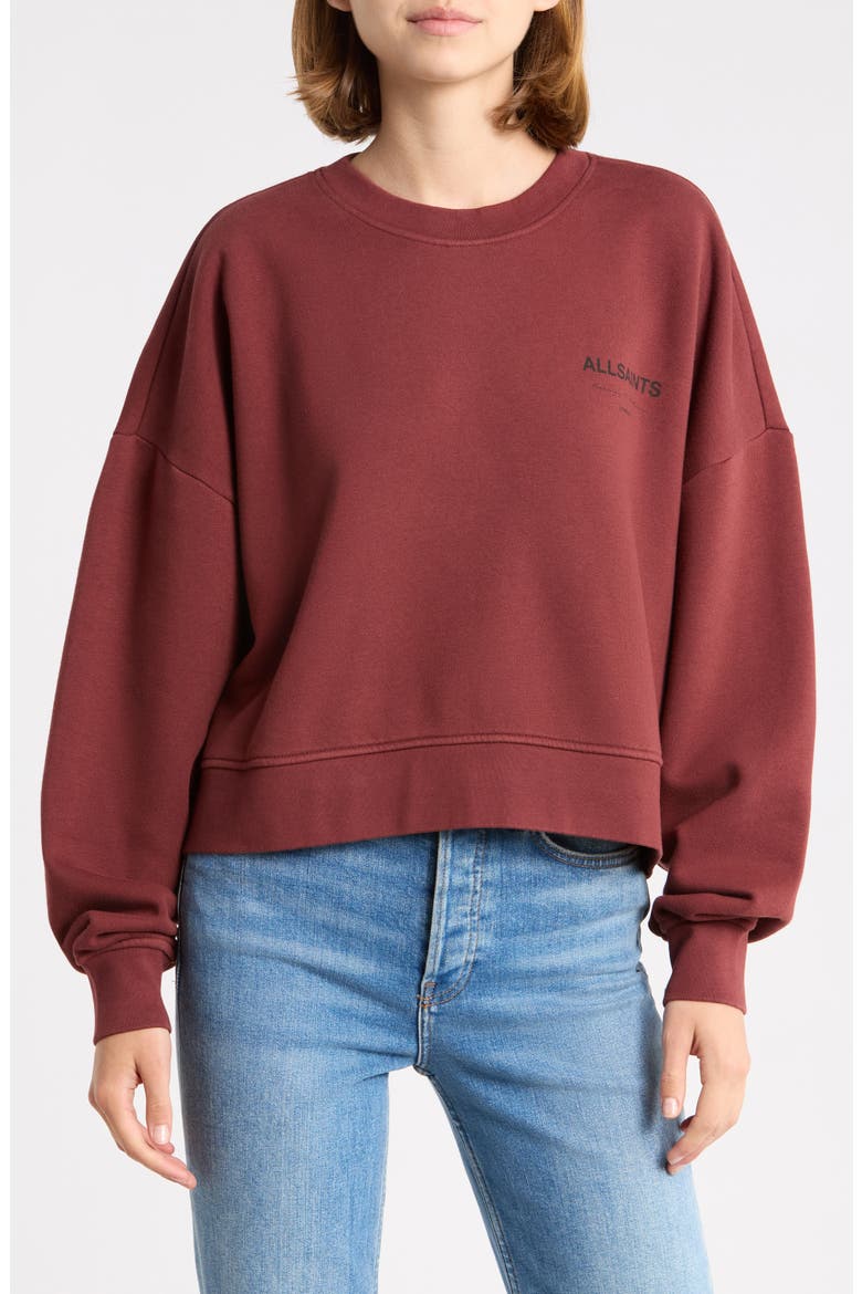Future Lila Graphic Sweatshirt, Main, color, BURNT RED