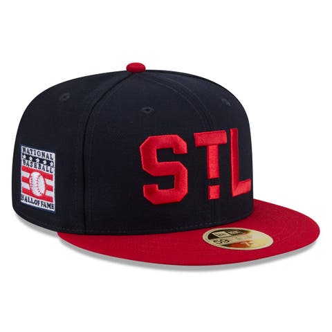 Men's New Era Navy/Red St. Louis Cardinals 2026 Baseball Hall of Fame 59FIFTY Fitted Hat