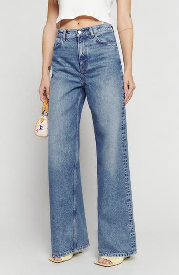 Refromation outlets wide leg jeans