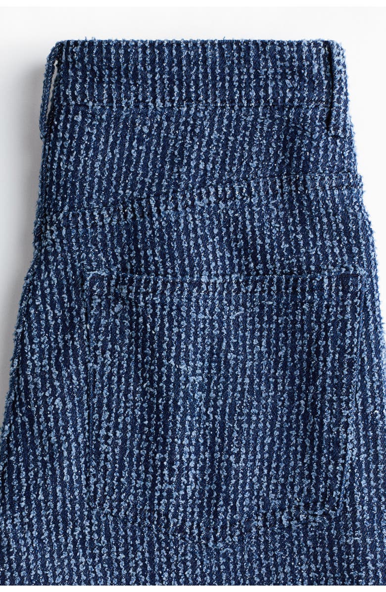H&M Bouclé Bootcut High Waist Jeans, Alternate, color, Denim Blue