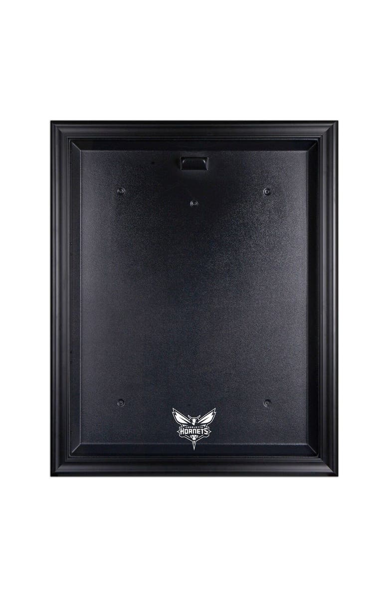 FANATICS AUTHENTIC Charlotte Hornets Black Framed Team Logo Jersey Display Case, Main, color, 