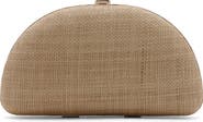 MANGO Natural Fiber Clutch