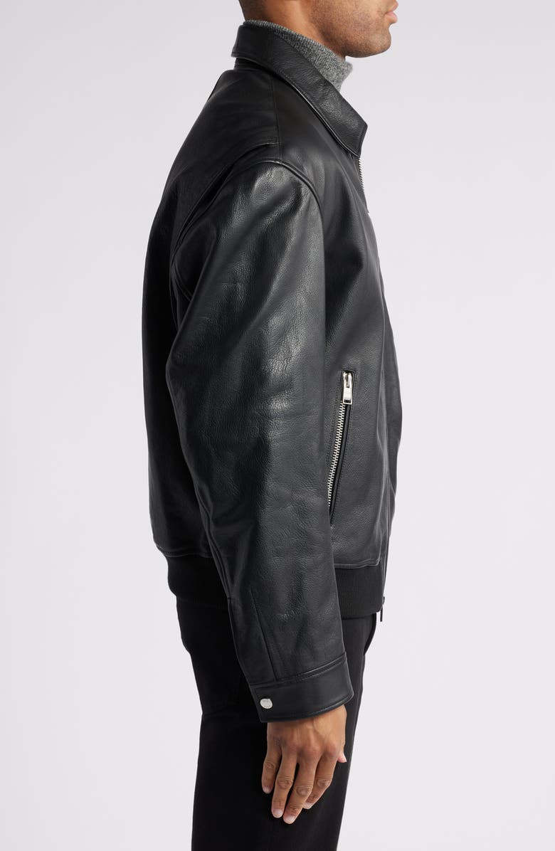 BOSS Merwyn Leather Jacket, Alternate, color, 