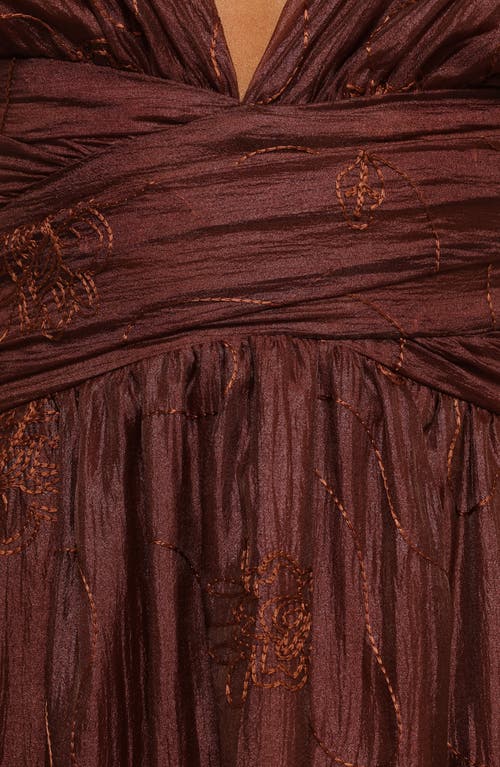 Petal And Pup Petal & Pup Harmony Floral Maxi Dress In Brown