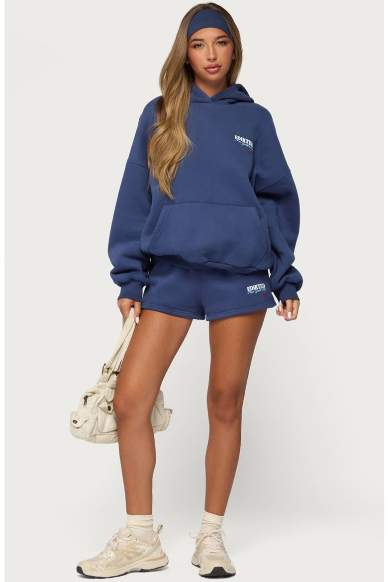New York Sweat Shorts, Alternate, color, NAVY