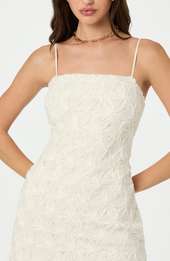 3D Floral Minidress