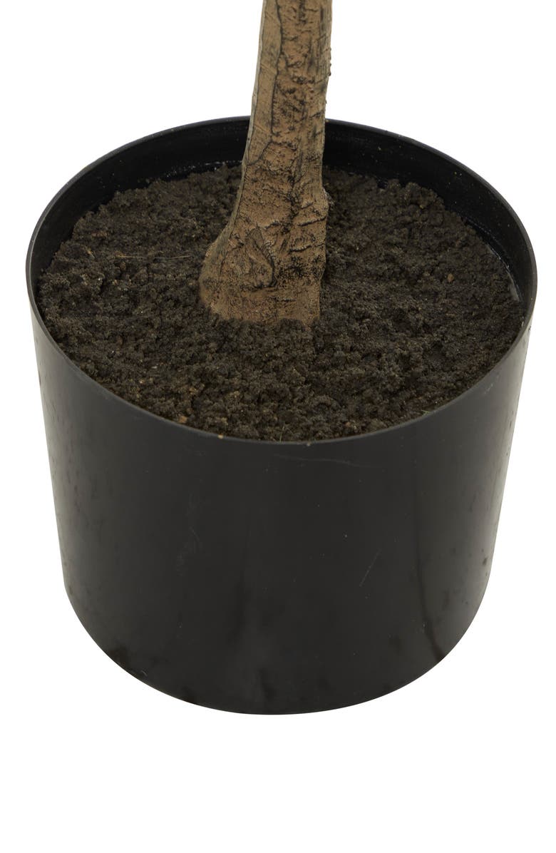 GINGER BIRCH STUDIO Green Faux Foliage Potted Artificial Eucalyptus Tree, Alternate, color, Green