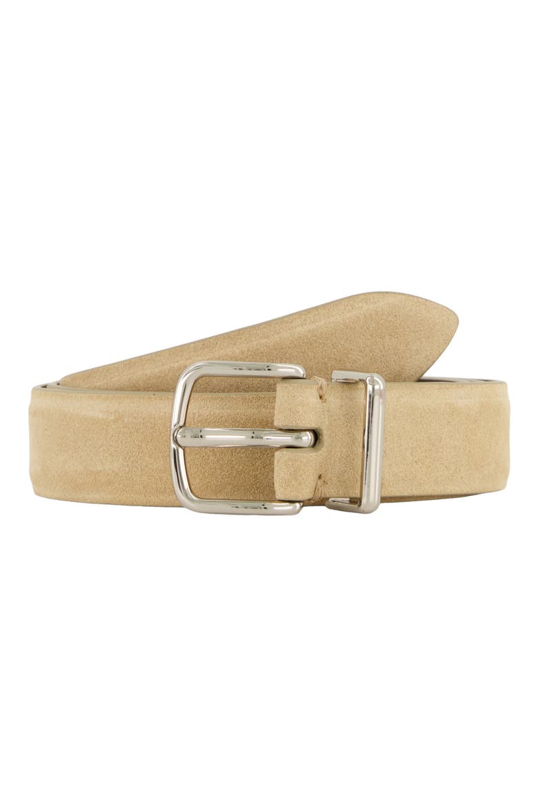 Kaia Suede Belt, Main, color, MAIZ