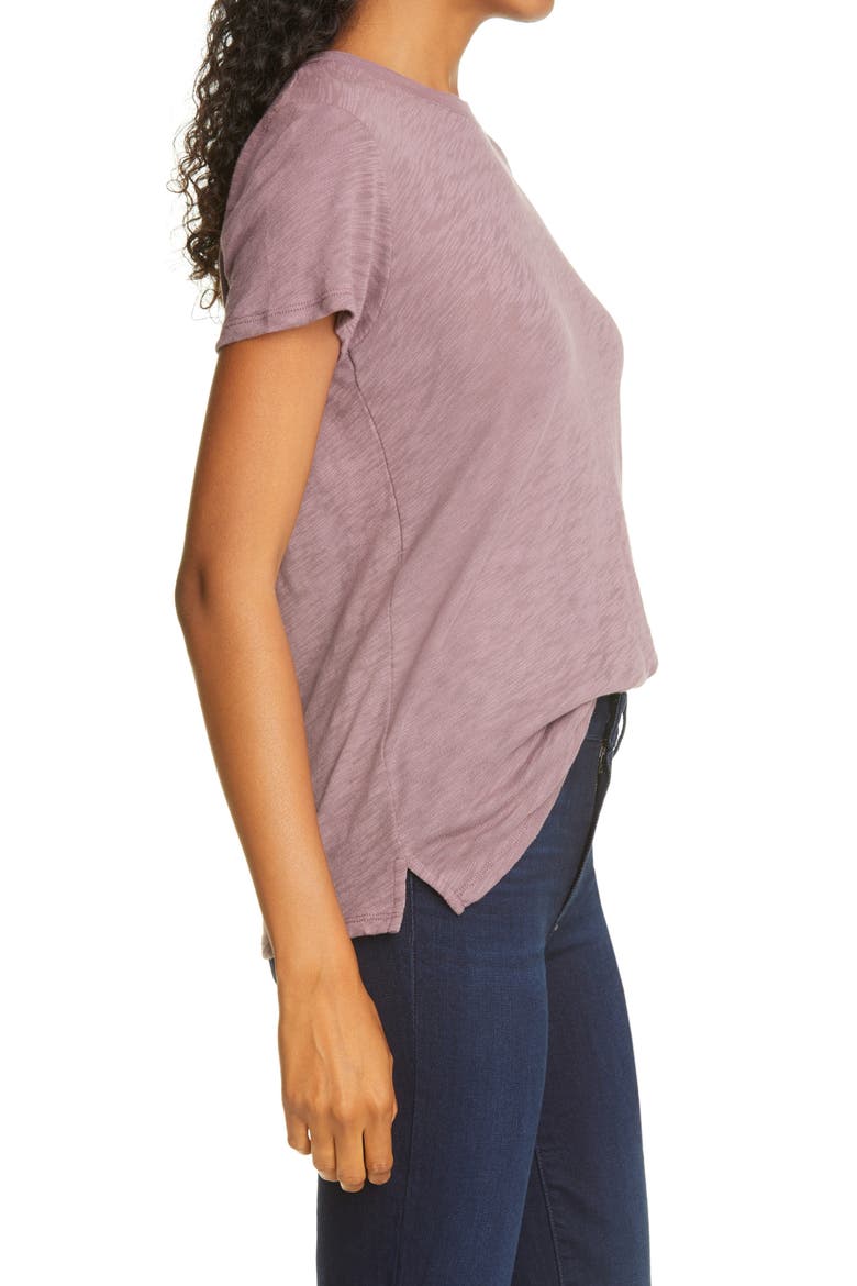 Schoolboy Cotton Crewneck T-Shirt, Alternate, color, GRAPE