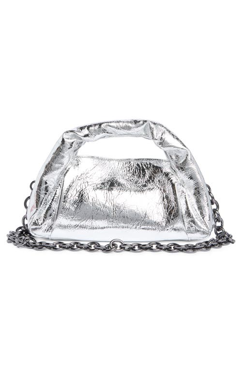 Stuart Weitzman The Moda Mini Tote In Silver