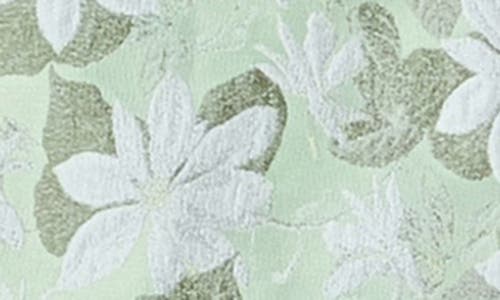 Endless Rose Floral Jacquard Minidress In Gray