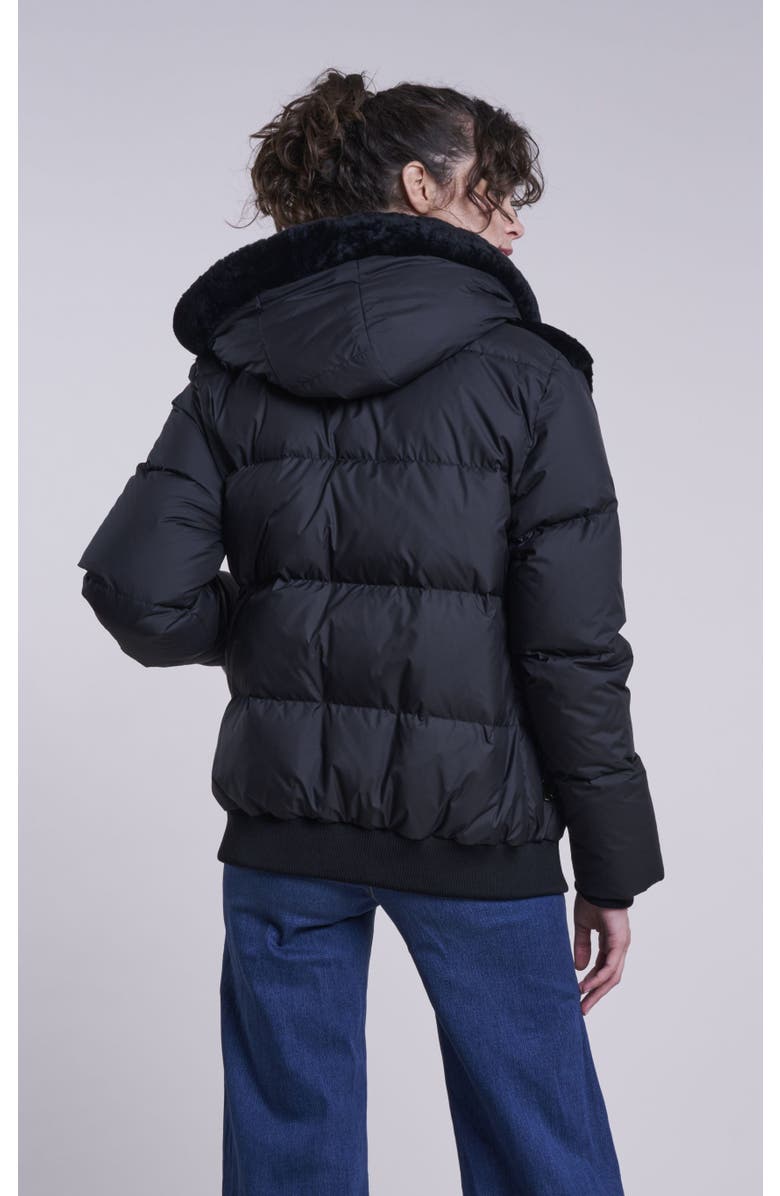 Blue Duck Down Jacket, Alternate, color, Black