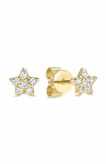 RON HAMI Diamond Star Stud Earrings