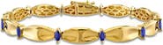 Julianna B. Precious Gems Station Bracelet 10k Gold