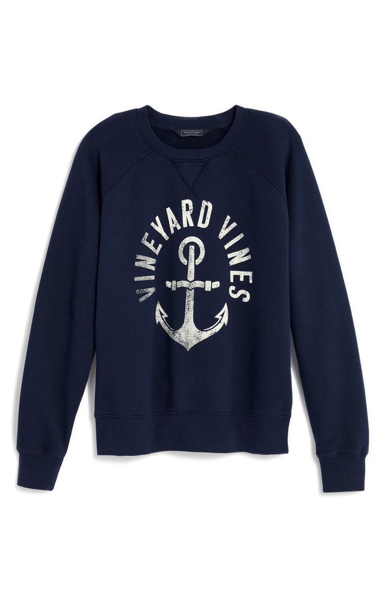 vineyard vines Cotton Graphic Sweatshirt, Main, color, 