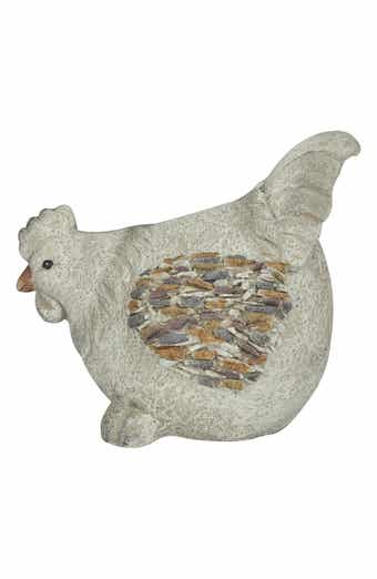 Farmhouse Polystone Chicken Garden Statue