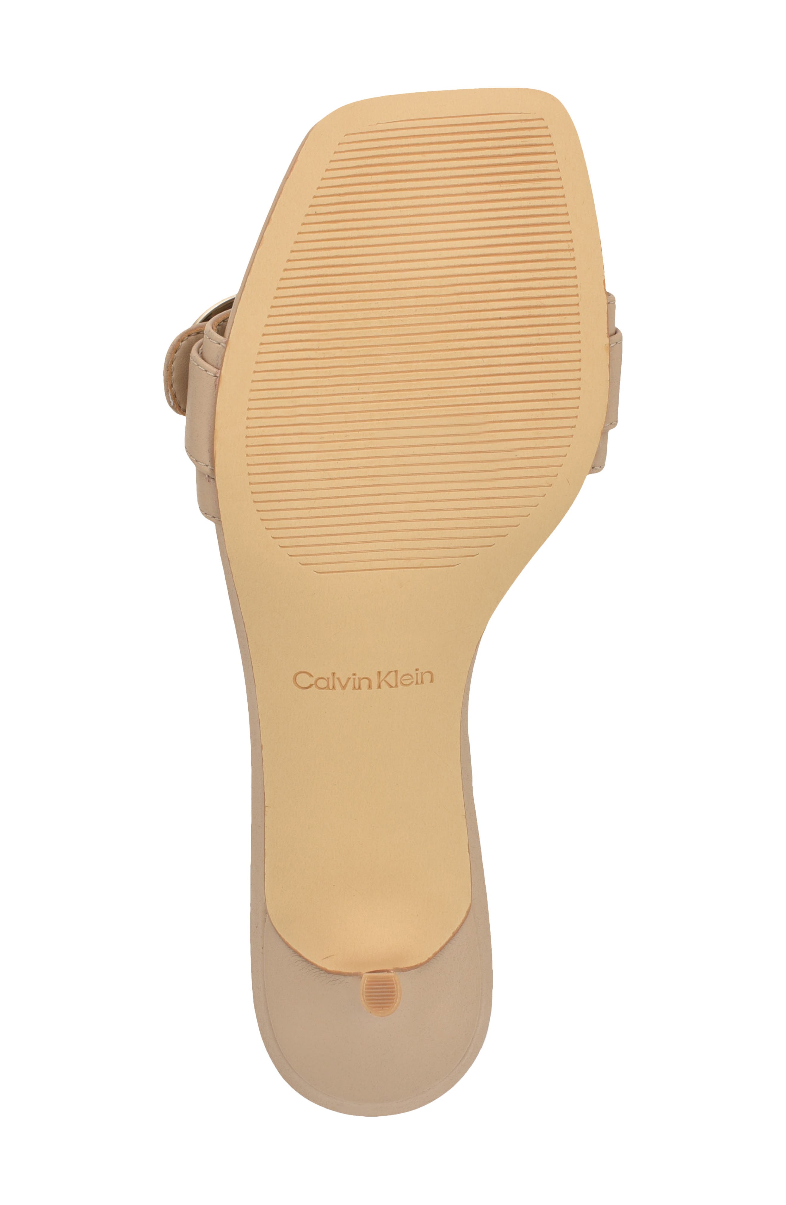 Calvin Klein Neveena Kitten Heel Sandal, Alternate, color, Light Natural
