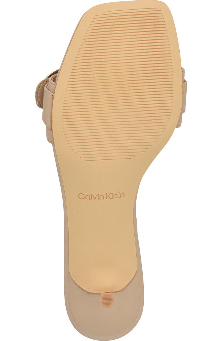 Calvin Klein Neveena Kitten Heel Sandal, Alternate, color, Light Natural