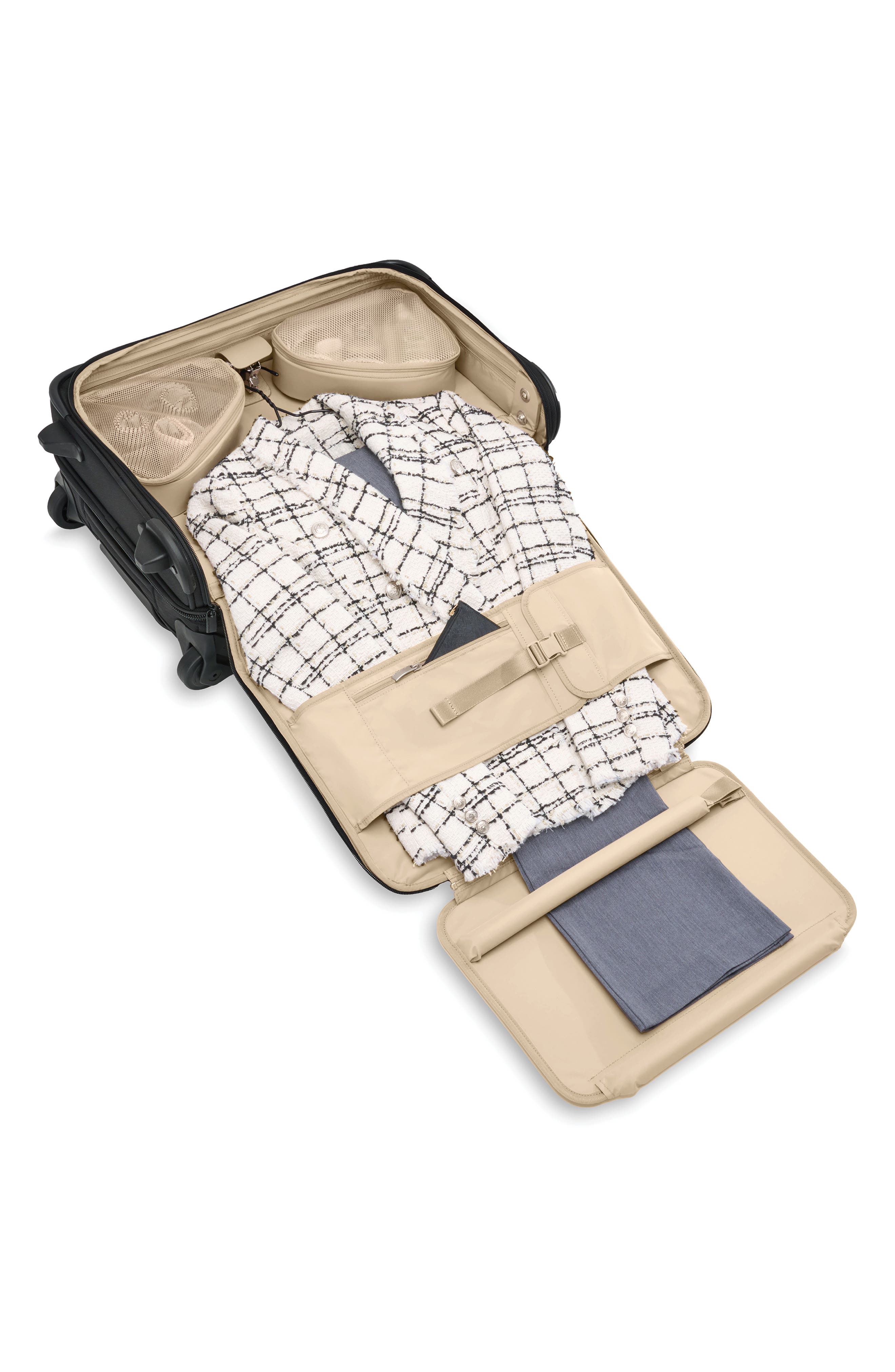 Briggs 
Riley Baseline Upright Wheeled Carry-On Garment Bag, Alternate, color, Black