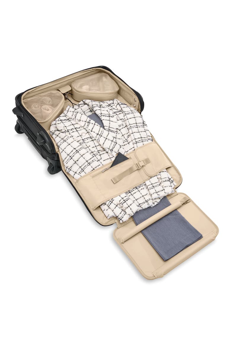Baseline Upright Wheeled Carry-On Garment Bag, Alternate, color, BLACK