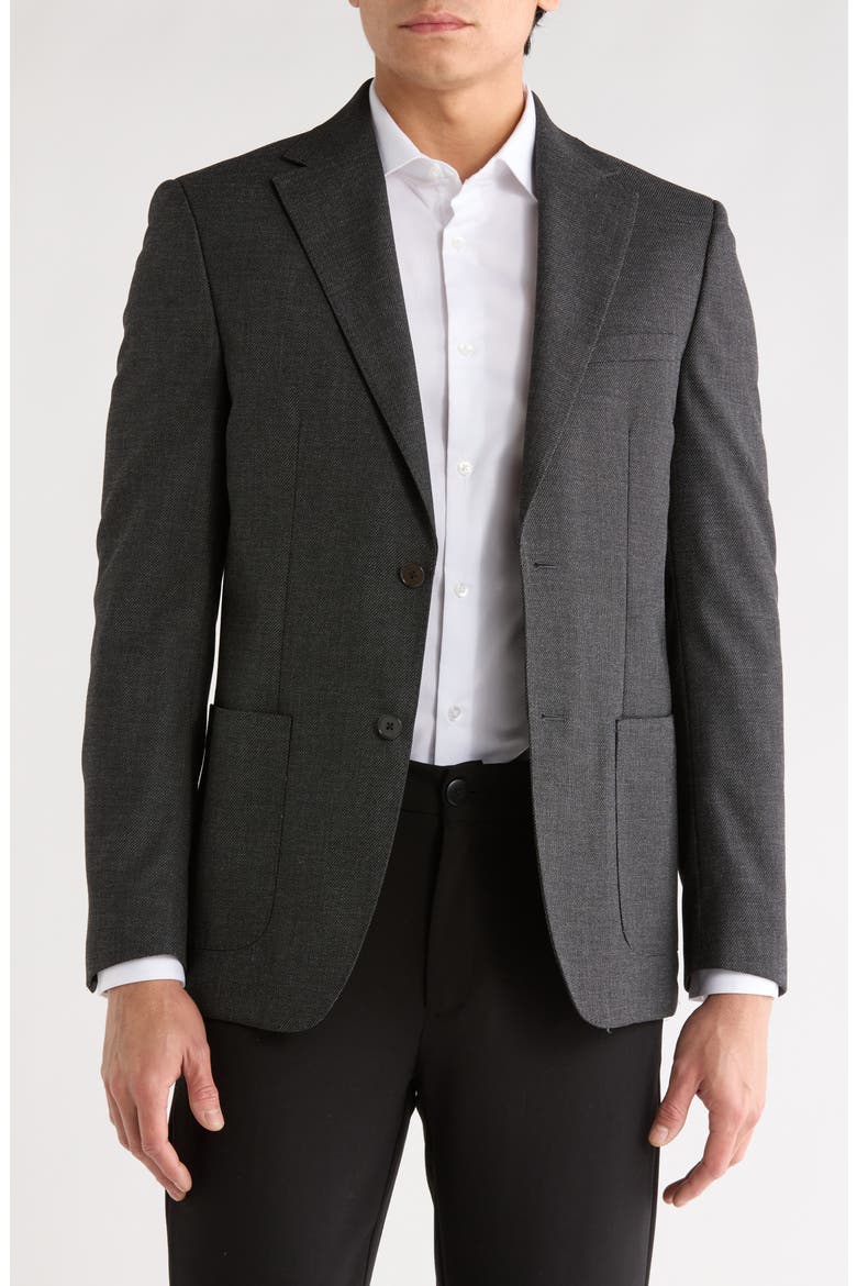 Two-Button Sport Coat, Main, color, DARK BROWN