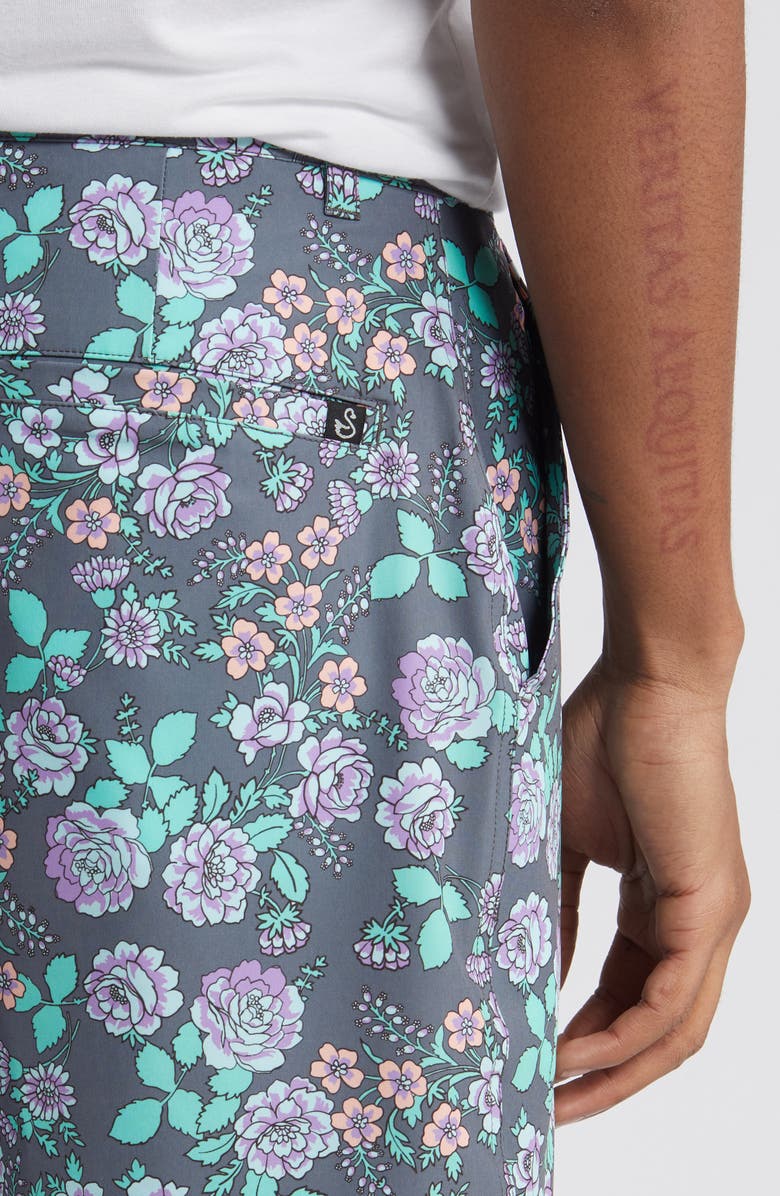 Swannies Chandler Floral Print Golf Shorts, Alternate, color,