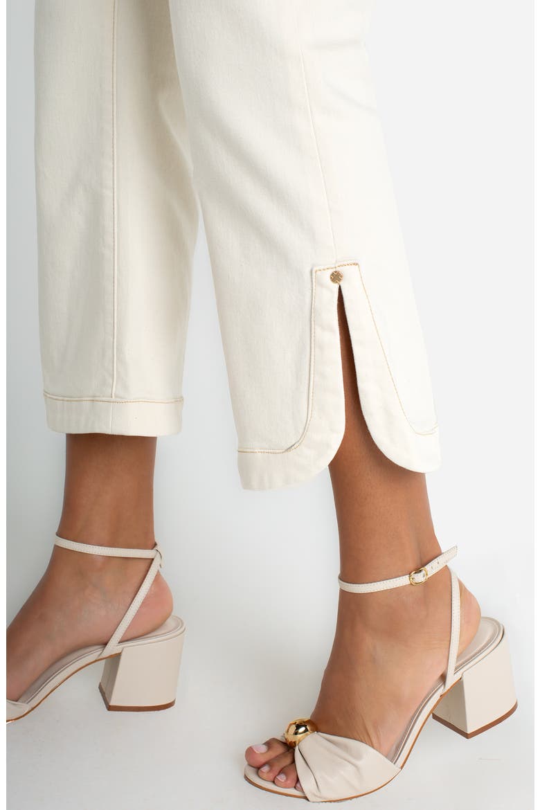 Hannah Tulip Hem Crop Flare Jeans, Alternate, color, DESERT DUNES