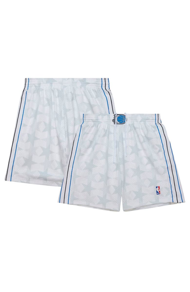 Mitchell & Ness Men's Mitchell & Ness White Orlando Magic Magic 1998 Swingman Shorts, Alternate, color, 