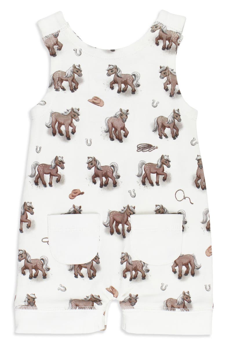 L'ovedbaby Print Sleeveless Organic Cotton Romper, Alternate, color, 