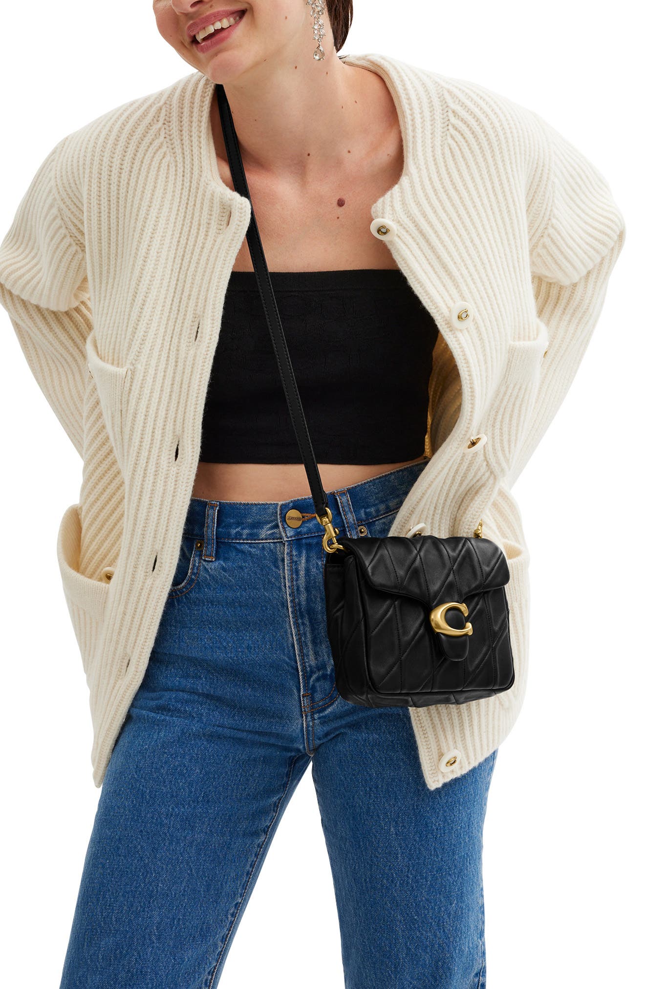 COACH Times Square Tabby Shoulder Bag 17 With Quilting, Alternate, color, 