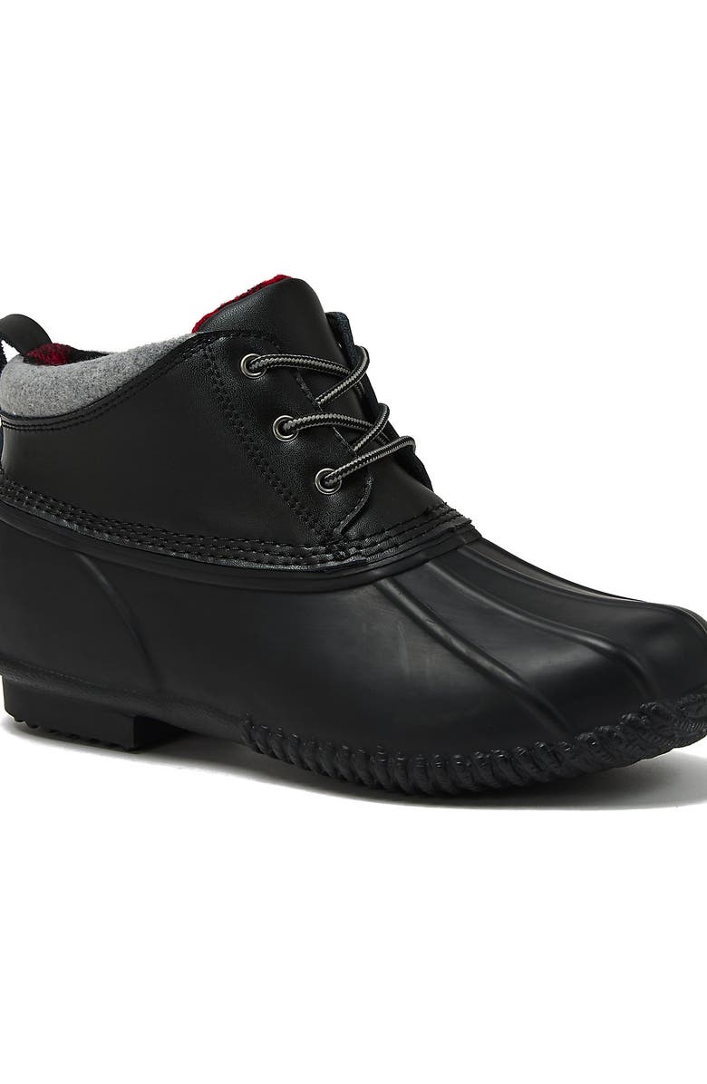 Lands' End Waterproof Ankle Duck Boots, Main, color, Black