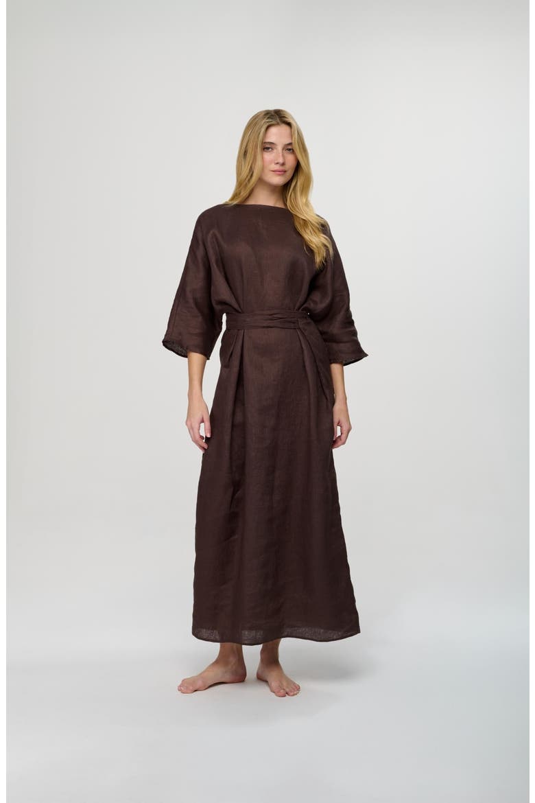 Macie Dress, Main, color, Chocolate Brown